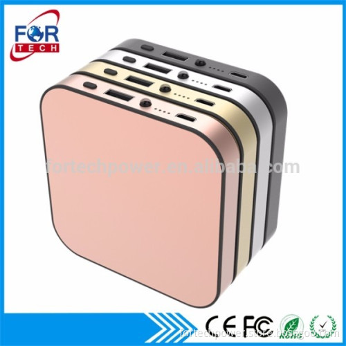 Slim power bank 4000mah with gift package,battery bank for promotional